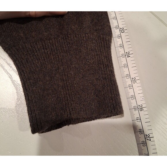 Lincs David Chu Men's Sweater Cotton Cashmere Elbow Patch Crew Neck Size L - Picture 13 of 16